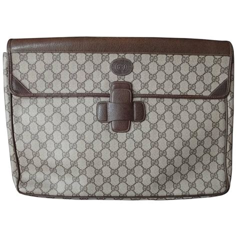 gucci portfolio diuble handle vintage|vintage gucci handbags uk.